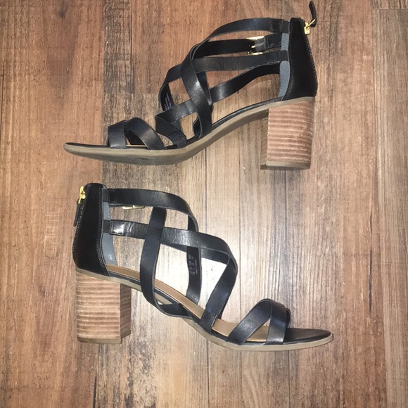 Franco Sarto Shoes - Franco Sarto Strap Stacked Heel Wedge Size 10